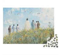 Jesus with Disciples Puzzle 1000 Pièces Educa Jouet en Bois Divertissement Créatif Décoration Intérieure Jeu Éducatif Challenge Toy Adultes & Enfants des 14 Ans 38x26cm/1000pcs