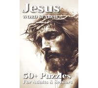 Jesus Word Search Puzzle Book: Word Searches with Easy to Read Print about Christ, the Resurrection, Miracles, and More | 6x9 inches, 110 pages | 50+ ... ... Gift for Vacations, Holidays and Relaxing