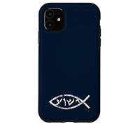Jésus Yeshua en Langue araméenne du Poisson qu'il parlait Coque pour iPhone 11