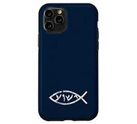 Jésus Yeshua en Langue araméenne du Poisson qu'il parlait Coque pour iPhone 11 Pro