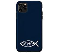 Jésus Yeshua en Langue araméenne du Poisson qu'il parlait Coque pour iPhone 11 Pro Max