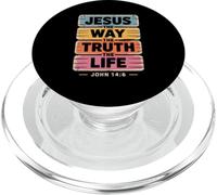 JesusThe Way, Truth, Life John 14:6 Christian PopSockets PopGrip pour MagSafe