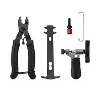 Jesustree Kit d'outils de Chaîne de Vélo, Lien De Vélo Pince, Outil Dérive Chaîne, Chain Checker Wear Indicator Tool Opener Closer Remover de Réparation Universel pour 7 8 9 10 11 12 Vitesses