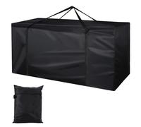 Jesustree Sac de Rangement pour Coussins, Housse de Rangement Imperméable Tissu Oxford 210D, Étanche à la Poussière, Anti-UV, pour Drap Oreiller Meubles de Jardin d'Extérieur, Sapin Noel