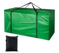 Jesustree Sac de Rangement pour Coussins, Housse de Rangement Imperméable Tissu Oxford 210D, Étanche à la Poussière, Anti-UV, pour Drap Oreiller Meubles de Jardin d'Extérieur, Sapin Noel