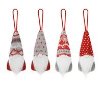 Jesustree Suspendu de Noël Décoration de Table, 8 Pièces Pendentif de Noël Décoration de GNOME, Peluche Nain des Arbres Ornements de Gnomes pour Sapin de, Décorations