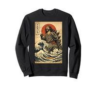 Jesuszilla Anime Japonais drôle Cadeaux chrétiens Hommes Femmes Sweatshirt