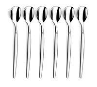 LOU LAGUIOLE - Lot de 6 cuillères à glace et long drink - Jet - Acier inoxydable 18/0, Finition Miroir - Longueur 185 mm