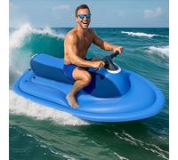 Jet Boat gonflable pour 2 adultes, bateau à moteur d'une capacité de 220 kg avec design de sécurité à double ailette, 10 vitesses (7 km/h max), autonomie de 130 minutes, idéal pour une utilisation en