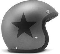 Jet Casque Cafe Racer DMD RETRO Star Gris Noir Mat taille XL
