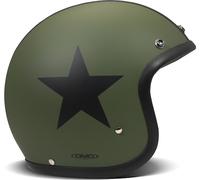 Jet Casque Cafe Racer DMD RETRO Vert Star Noir Mat taille M