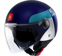Jet Casque MT Helmets Street S Inboard C7 Bleu Blanc Mat taille XL