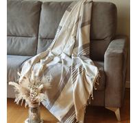Jet de canap 3 places | Fouta XXL Arthur - Beige - Beige Cargo