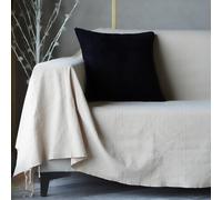 Jet de canap ou fauteuil uni - 200 x 300 cm - Blanc cass