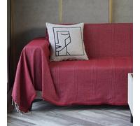 Jet de canap uni - 200cm x 300cm - Rouge Bordeaux