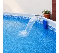 Jet de fontaine cascade pour sortie de piscine 81*2,5MM, interface filetée universelle, installation facile, montage direct sur piscine Intex à large ouverture, flux d'eau lisse, durable, options mult