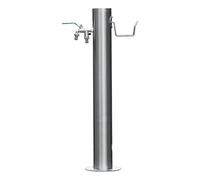 Jet d'eau Antigel Cylindrique en Acier Inoxydable, Jet d'eau de Jardin Extérieur avec Robinet À Double Jet for Le Rinçage, L'irrigation(Large)