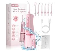 Jet Dentaire Hydropulseur Dentaire Hydropulseur Portable, Hydropulseurs et Irrigateurs, Sans Fil USB Rechargeable Hydropulseur Dentaire 5 Modes et 8 Buses, Irrigateur Dentaire