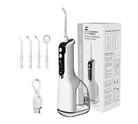 Jet Dentaire Hydropulseur, Layhou hydropulseur dentaire Portable, brosse à dent électrique avec jet dentaire, Étanchéité IPX7 et Réservoir d'eau de 300ml, pour La Maison Et Les Voyages