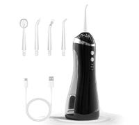 Jet Dentaire Hydropulseur Portable Irrigateur Oral, 3 Modes 1000-1300 Pulses/min, Réservoir 200ML, Type-c Chargé, Étanche IPX7, Sans BPA, Silencieux, pour Voyage & Maison