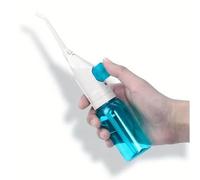 Jet dentaire Manuel sans contrainte electrique, Irrigateur Dentaire Manuel Portable, Nettoyeur Haute Pression pour Hygiène Bucco-dentaire, Conception Domestique (Noir, Rose ou Blanc) (Blanc)