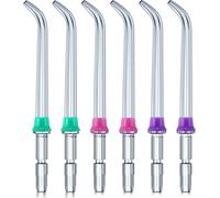 Jet Dentaire Remplacement Classique Tips Jet D'eau Dentaire Accessoires De Buse Pour Flossers À Eau Waterpik (Comme Le Wp-100) Et Autres Irrigants Buccaux (6 Pièces)