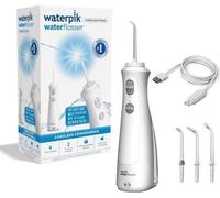Jet Dentaire - WATERPIK - WF-13 Pearl - Blanc - Sans fil - Rechargeable - 2 Niveaux de pression - 4 Embouts