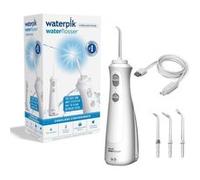 Jet Dentaire - WATERPIK - WF-13 Pearl - Blanc - Sans fil - Rechargeable - 2 Niveaux de pression - 4 Embouts