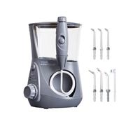 Waterpik - Hydropulseur Ultra Professional, Jet Dentaire avec 7 Embouts et 10 Niveaux de Pression, Élimine la Plaque, Gris (WP-667EU)
