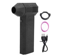 Jet Dry Blower Turbo Ventilateur Électrique Air Duster Haute Puissance Rechargeable Sans Brosse De Poche Turbo Ventilateur Ventilateur pour Sports de Plein Air Camping En Alliage (Noir)