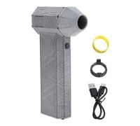 Jet Dry Blower Turbo Ventilateur Électrique Air Duster Haute Puissance Rechargeable Sans Brosse De Poche Turbo Ventilateur Ventilateur pour Sports de Plein Air Camping En Alliage (Gris)