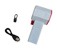 Jet Fan Souffleur Portatif 50mm Moteur Brushless 700-800g Poussée Rechargeable 4000mAh - Puissance Optimale, Compact & Sans Fil Pour Nettoyage Clavier Voiture Maison (blanc et rouge)