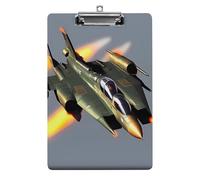 Jet Fighters Porte-bloc pour bureau, maison, porte-bloc en acrylique A4 avec trous de suspension en acier inoxydable, porte-bloc durable pour notes, examens, partitions de musique 31,8 x 21,6 cm