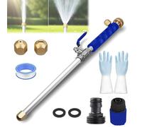 Jet Flux Pressure Washer with 2 Different Nozzles and Hose Connectors for Garden Hose, Cars, Driveways & Patio (blue)