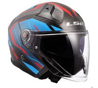 Ls2 Of603 Infinity Ii Carbon Urus Open Face Helmet Bleu XS