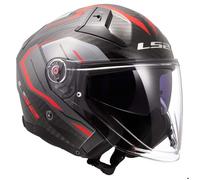 Jet Helm LS2 OF603 INFINITY II CARBON Urus Glänzend Rot taille S XS