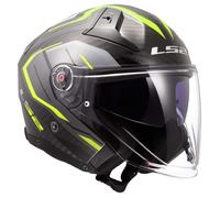 Jet Helm LS2 OF603 INFINITY II CARBON Urus Hi-Viz Gelb Glänzend taille XS S