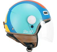 Jet Helmet CGM 191G PIX SPRINT Celeste Blue Orange Matt Longue visière taille S