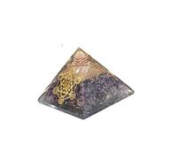 Jet International Amethyst Orgone Metatron Pyramid 2.5 pouces EMF Harmonizer Energy 3rd Eye Activation Meditation Crystal Therapy Booklet Image is JUST A Reference