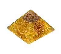 Jet International Exquise A ++ Citrine Orgone Pyramid Crystal Gemstones Piezo Electric Waves électromagnétiques