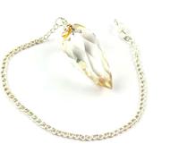 Jet International Nouveau cristal Quartz gouttes facettes pendule sculpté à la main Antique Inde nouveau design haut Reiki radiesthésie détecter métal trouver personne disparue recherche huile eau o