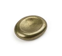 Jet International Pyrite inquiétude pierre irlandaise sculptée Inde artisanale A ++ poche sans cristal livret paume pouce soulagement du stress