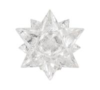 Jet International Quartz cristal authentique 14 pointes étoile Merkaba A ++ Chakra radionique platonique pranique brésilien Protection du pouvoir Vastu Guérison Feng Shui Énergie Cadeau Succès Progr