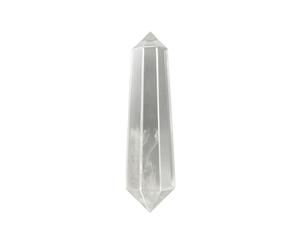 Jet International Women's Beautiful Crystal Quartz Double Terminated Vogel Points Gemstone Brazil Original Crystal Natural Authentic Good Luck Genuine Divine Holy Pious Metaphysical Brazil Esoteric