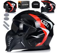 Jet Jet Casque avec visière solaire | LS2 OF606 DRIFTER | casque de test pour scooter | certificat ECE 22.06 | casque moto avec mentonnière amovible | 2XL (63-64cm)