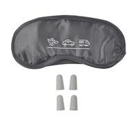 JetLag Fashion – Kit confort voyage avion/train VO1125 – Masque de sommeil et bouchons d'oreille, Gris