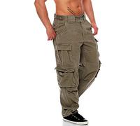 Jet Lag Pantalon cargo 007 Cement Loose Fit pour homme - Marron - Large