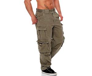 Jet Lag Pantalon cargo 007 Cement Loose Fit pour homme - Marron - Large