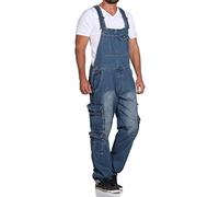 Jet Lag Salopette en jean pour homme - Coupe ample