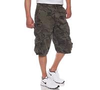 Jet Lag Short cargo pour homme modèle 007 en vert camouflage